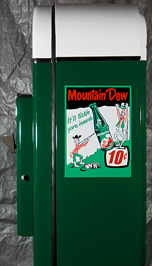 Mountain Dew Vendo 81-A Machine - Hill Billy Decoration